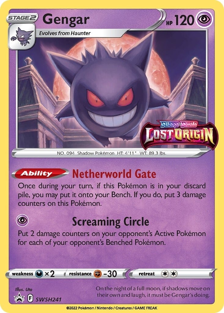 Gengar SWSH241 - Holofoil SWSH Sword & Shield Promo Cards - Promo