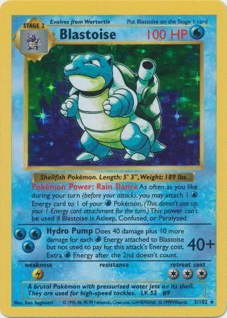 Blastoise Base Set Shadowless - Holo Rare