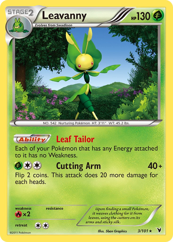 Leavanny - 3/101 (BW Noble Victories)/101 Deck Exclusives - Rare
