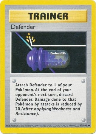 Defender 080/102 - Unlimited Base Set Shadowless - Uncommon
