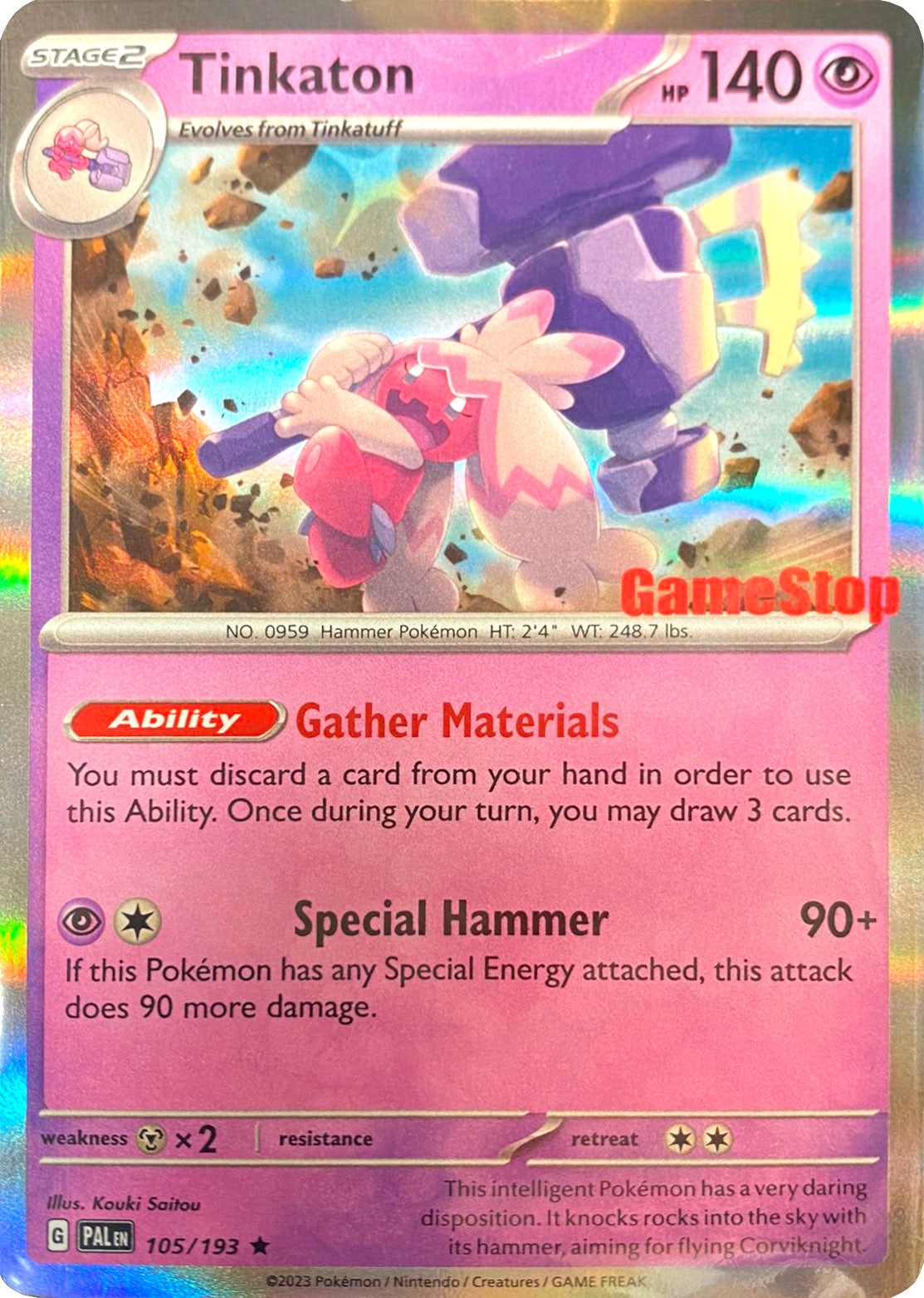 Tinkaton 105/193 - Holofoil Miscellaneous Cards & Products - Promo