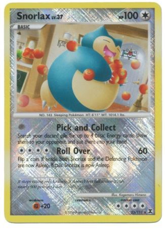 Snorlax 033/111 - Reverse Holofoil League & Championship Cards - Promo