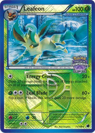 Leafeon 011/116 - Reverse Holofoil League & Championship Cards - Promo