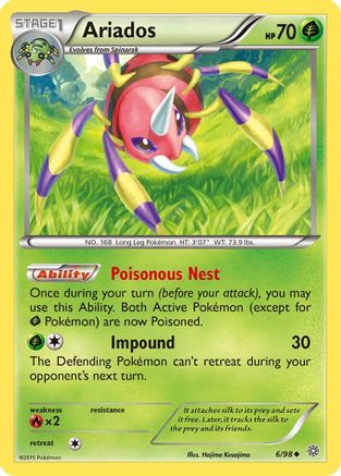 Ariados 006/98 XY Ancient Origins - Uncommon