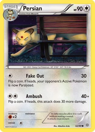 Persian 062 - Reverse Holofoil XY Ancient Origins - Common
