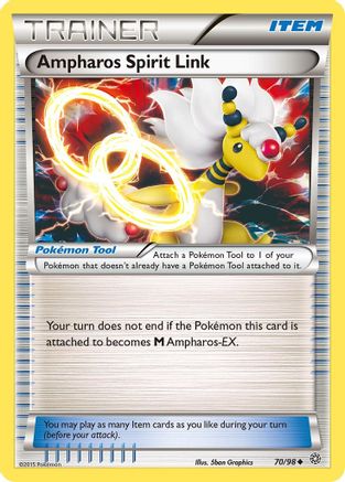 Ampharos Spirit Link 070 - Reverse Holofoil XY Ancient Origins - Uncommon