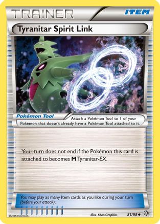 Tyranitar Spirit Link 081 XY Ancient Origins - Uncommon