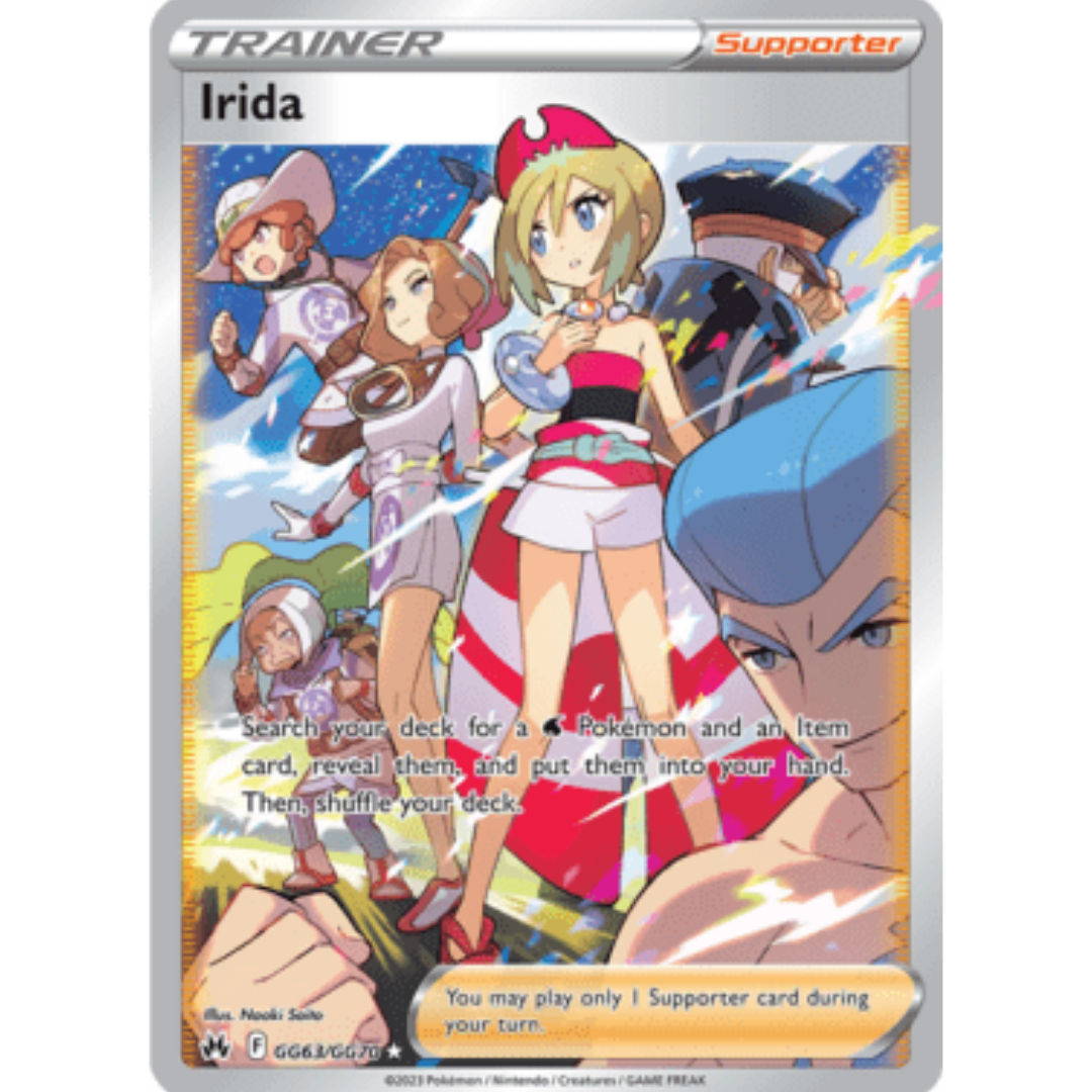 Irida GG63 - Holofoil SWSH Crown Zenith Galarian Gallery - Ultra Rare