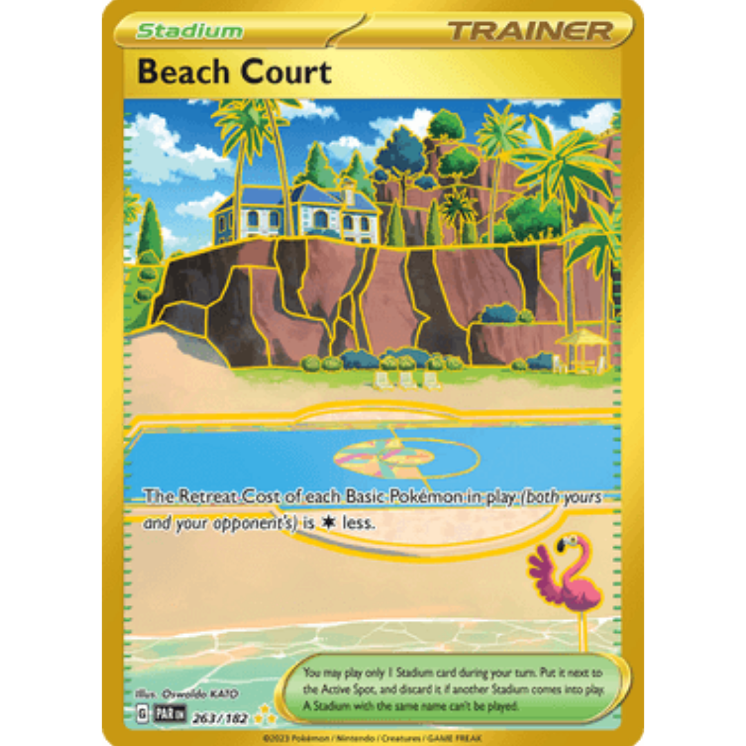 Beach Court 263/182 - Holofoil SV04 Paradox Rift - Hyper Rare