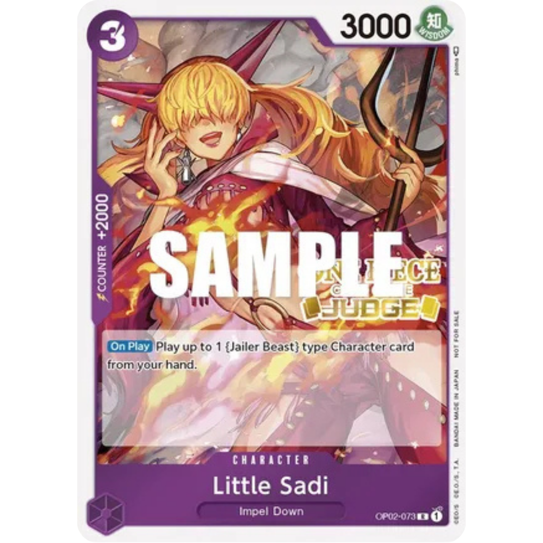 Little Sadi (Judge) (OP02-073) - One Piece Promotion Cards Foil