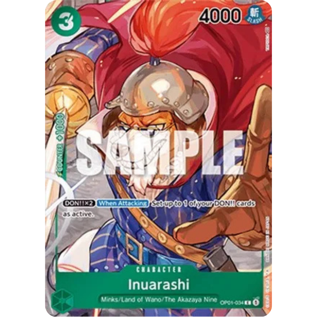 Inuarashi (Box Topper) (OP01-034) - Romance Dawn Foil