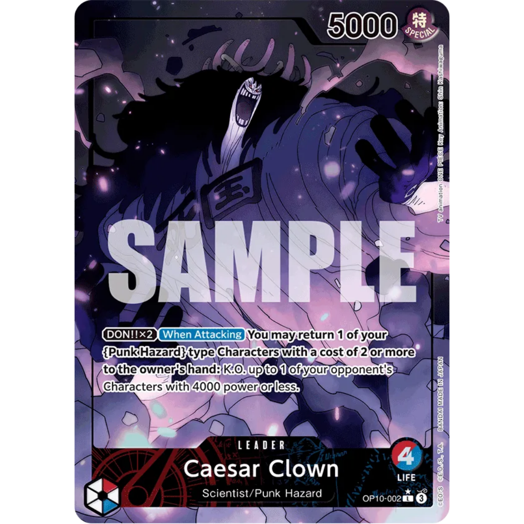 Caesar Clown (002) (Parallel) (OP10-002) - Royal Blood Foil