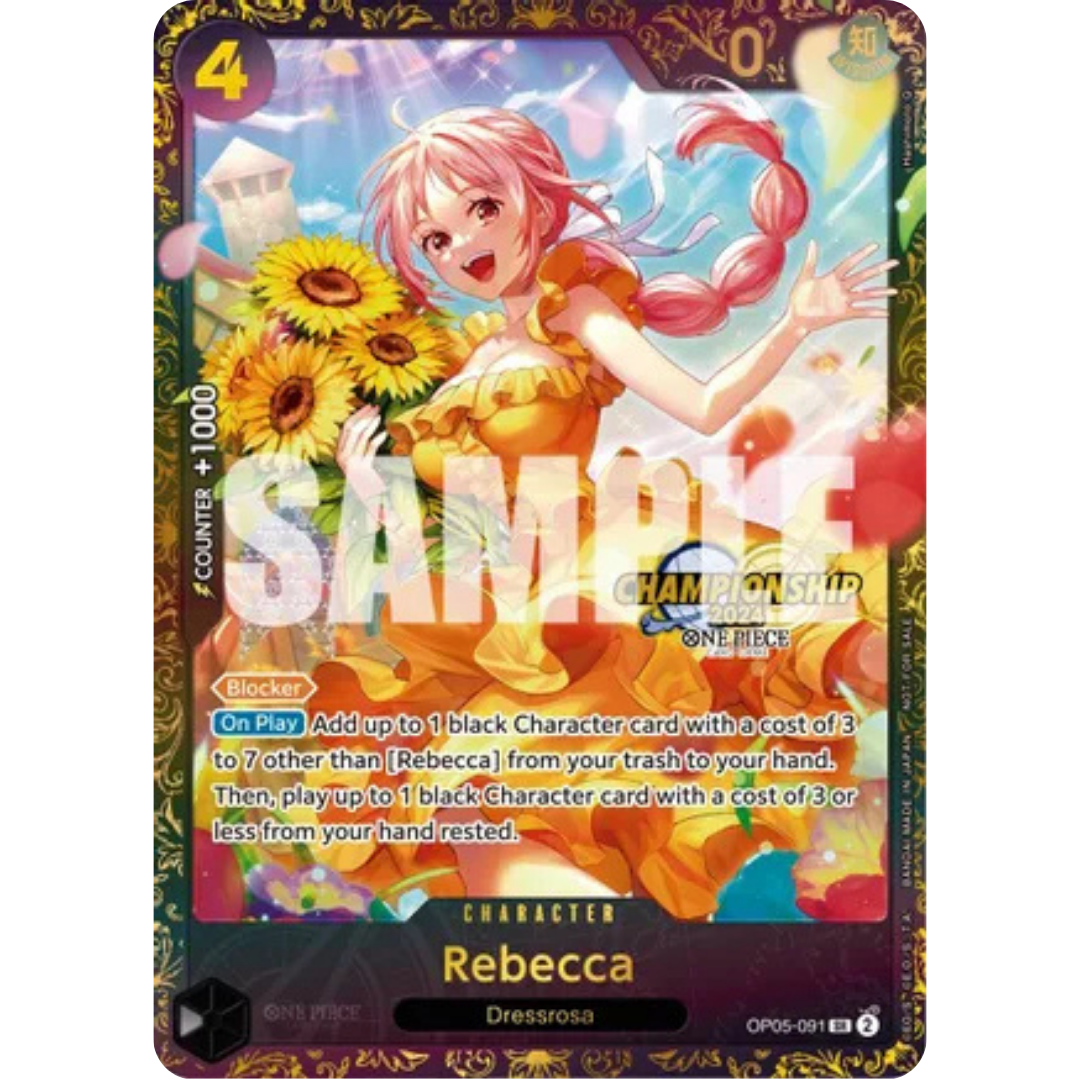 Rebecca (October Championship 2024 Online Regional) (OP05-091) - One Piece Promotion Cards Foil