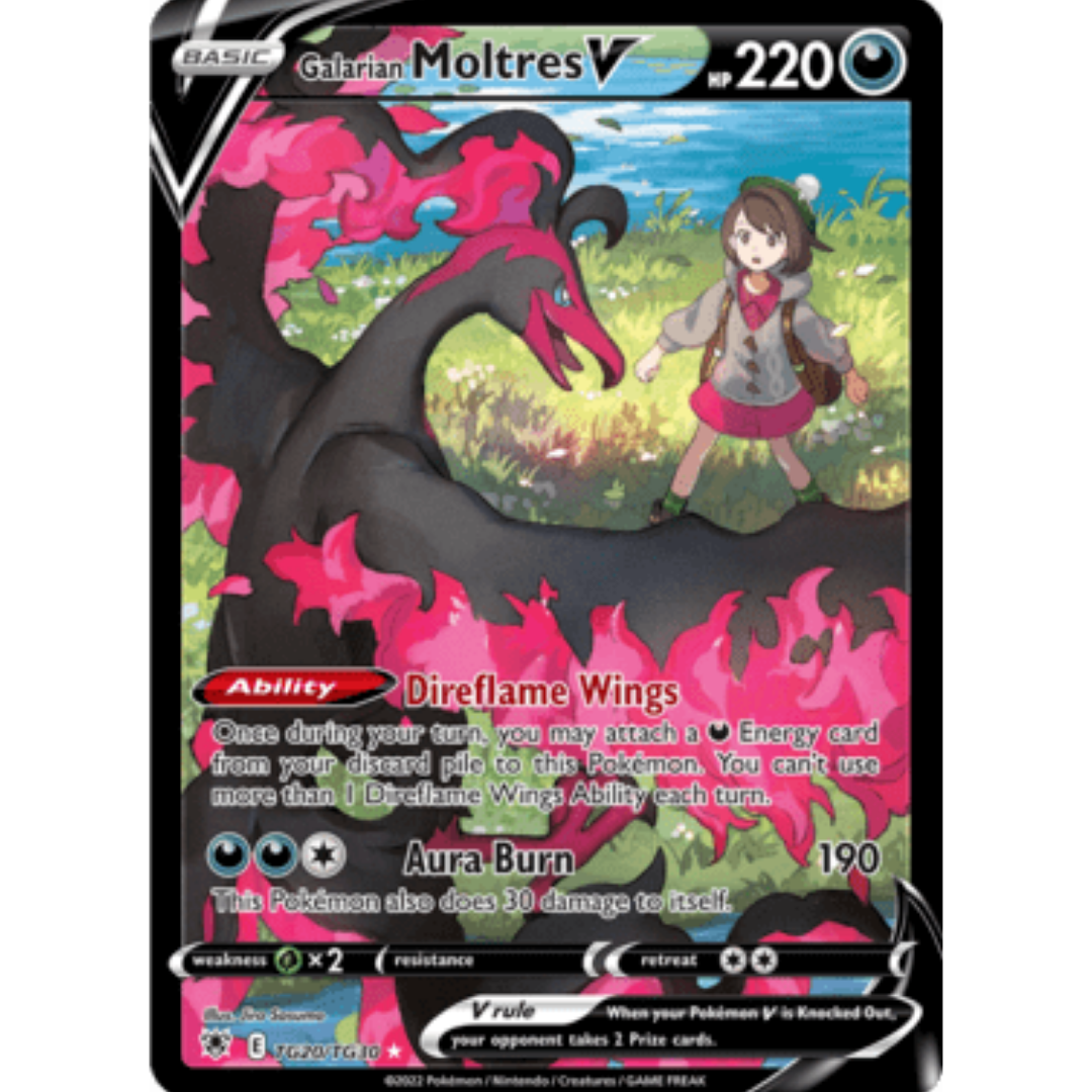 Galarian Moltres V TG20 - Holofoil SWSH10 Astral Radiance Trainer Gallery - Ultra Rare