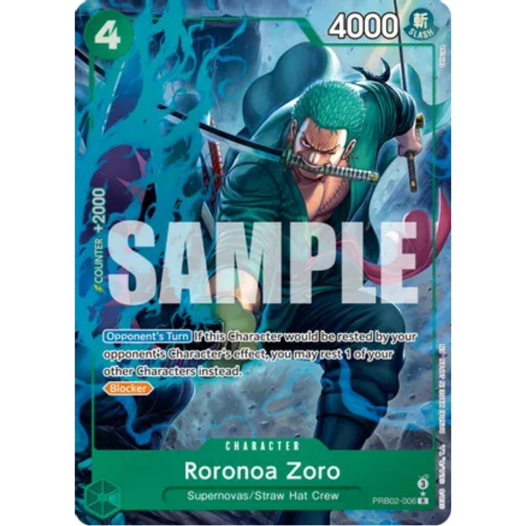 Roronoa Zoro (Alternate Art) (PRB02-006) - Premium Booster -The Best- Vol. 2 Foil