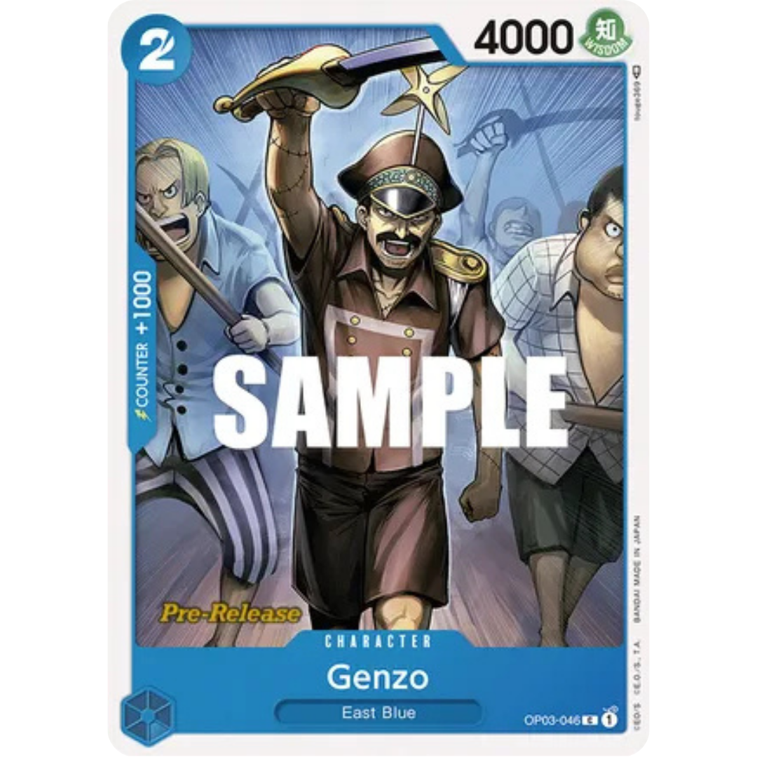Genzo (OP03-046) - Pillars of Strength Pre-Release Cards