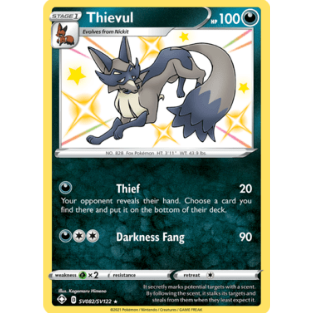 Thievul SV082 - Holofoil Shining Fates Shiny Vault - Shiny Holo Rare