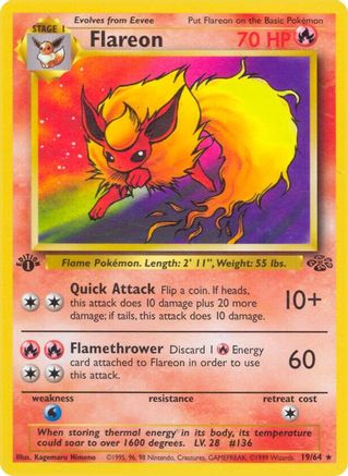 Flareon (19) 019/64 - Unlimited Jungle - Rare