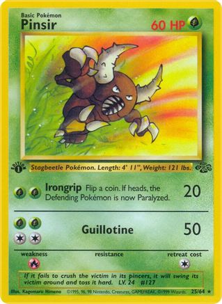 Pinsir (25) 025 - Unlimited Jungle - Rare