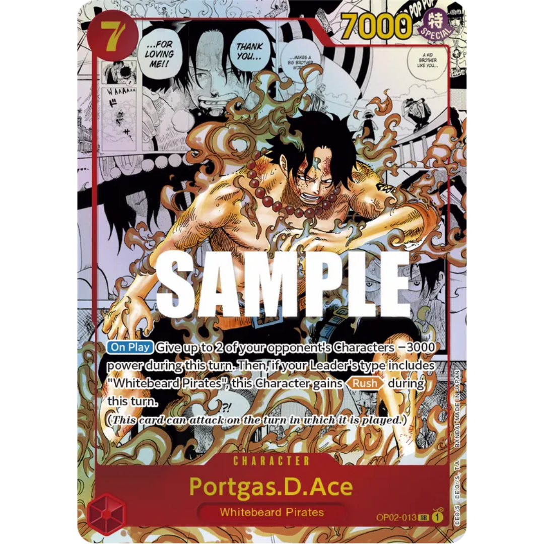 Portgas.D.Ace (Parallel) (Manga) (Alternate Art) (OP02-013) - Paramount War Foil