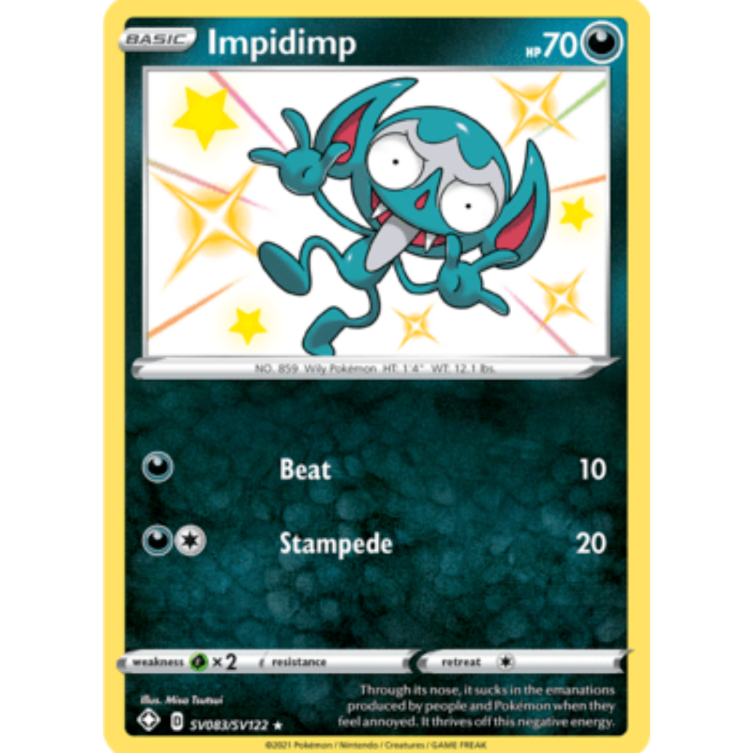 Impidimp SV083 - Holofoil Shining Fates Shiny Vault - Shiny Holo Rare