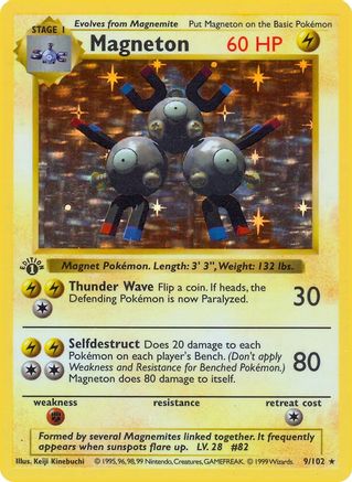 Magneton/102 Base Set Shadowless - Holo Rare