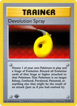 Devolution Spray/102 - Unlimited Base Set Shadowless - Rare