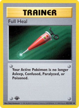 Full Heal 082 - Unlimited Base Set Shadowless - Uncommon