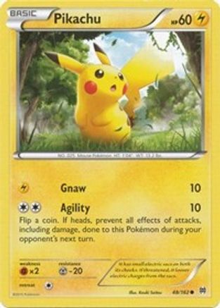 Pikachu 048 - Reverse Holofoil XY BREAKthrough - Common