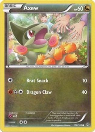 Axew (108) 108 - Reverse Holofoil XY BREAKthrough - Common