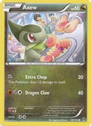 Axew (109) 109 - Reverse Holofoil XY BREAKthrough - Common