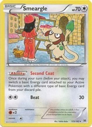 Smeargle 123 - Reverse Holofoil XY BREAKthrough - Rare