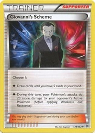 Giovanni's Scheme 138 - Reverse Holofoil XY BREAKthrough - Uncommon