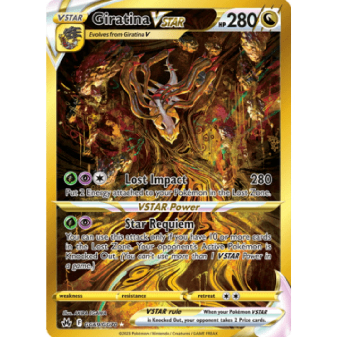 Giratina VSTAR (Secret) GG69 - Holofoil SWSH Crown Zenith Galarian Gallery - Secret Rare