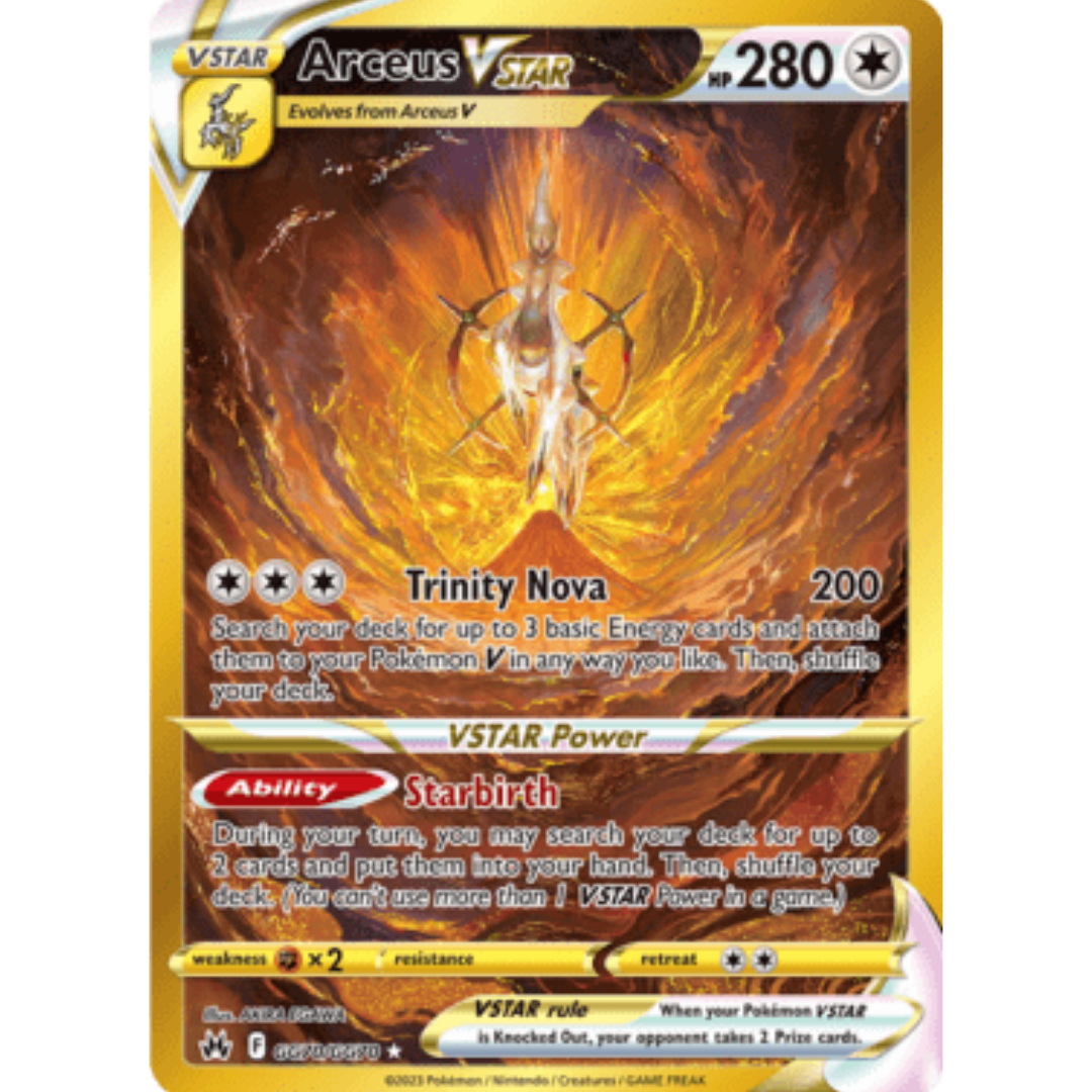 Arceus VSTAR (Secret) GG70 - Holofoil SWSH Crown Zenith Galarian Gallery - Secret Rare