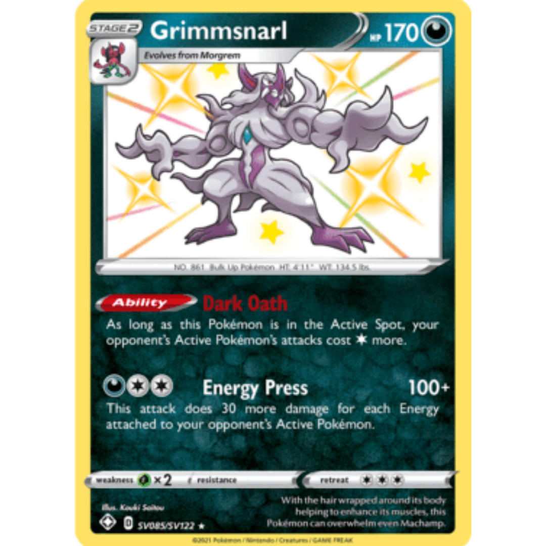 Grimmsnarl SV085 - Holofoil Shining Fates Shiny Vault - Shiny Holo Rare