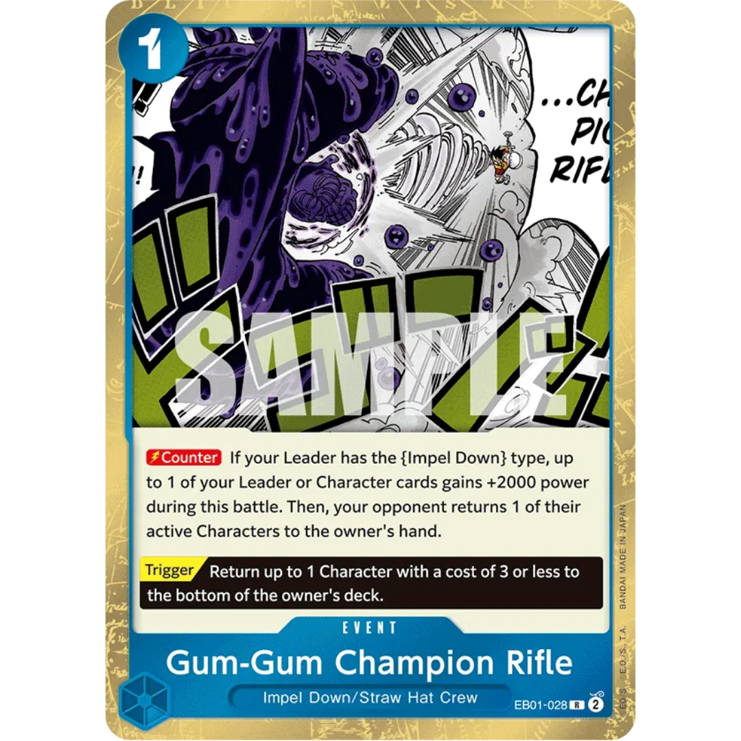 Gum-Gum Champion Rifle (EB01-028) - Extra Booster: Memorial Collection Foil