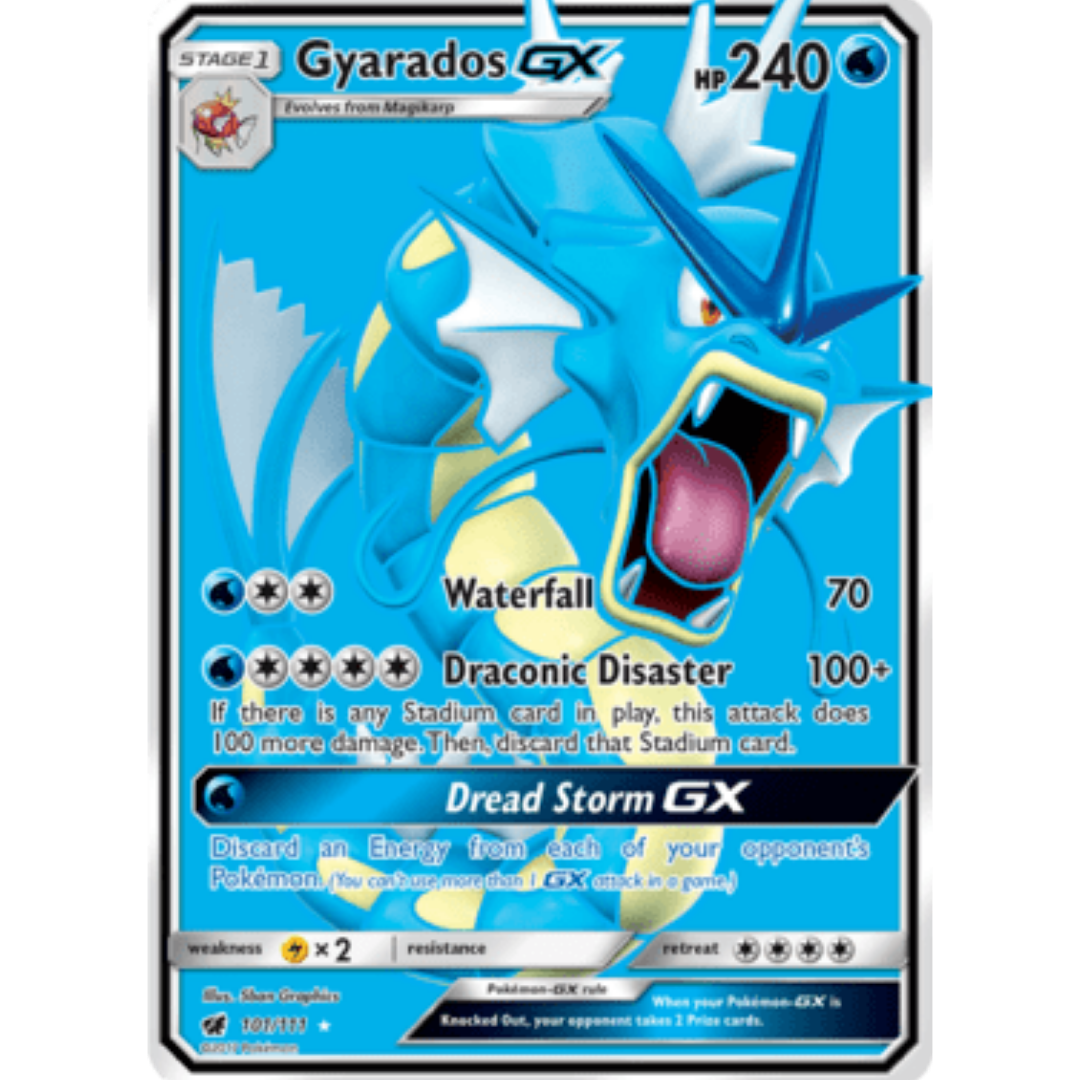Gyarados GX (Full Art) - Holofoil SM Crimson Invasion - Ultra Rare