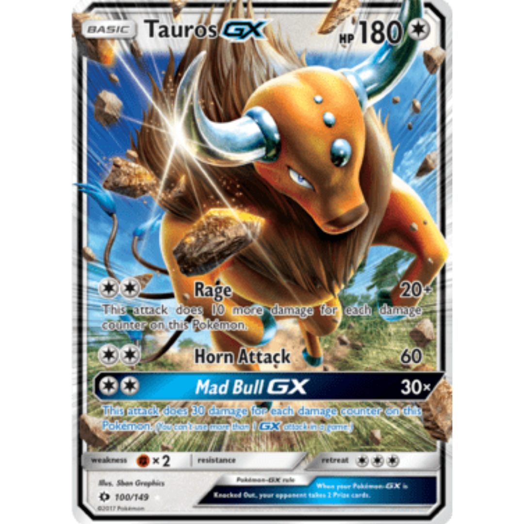 Tauros GX 100 - Holofoil SM Base Set - Ultra Rare