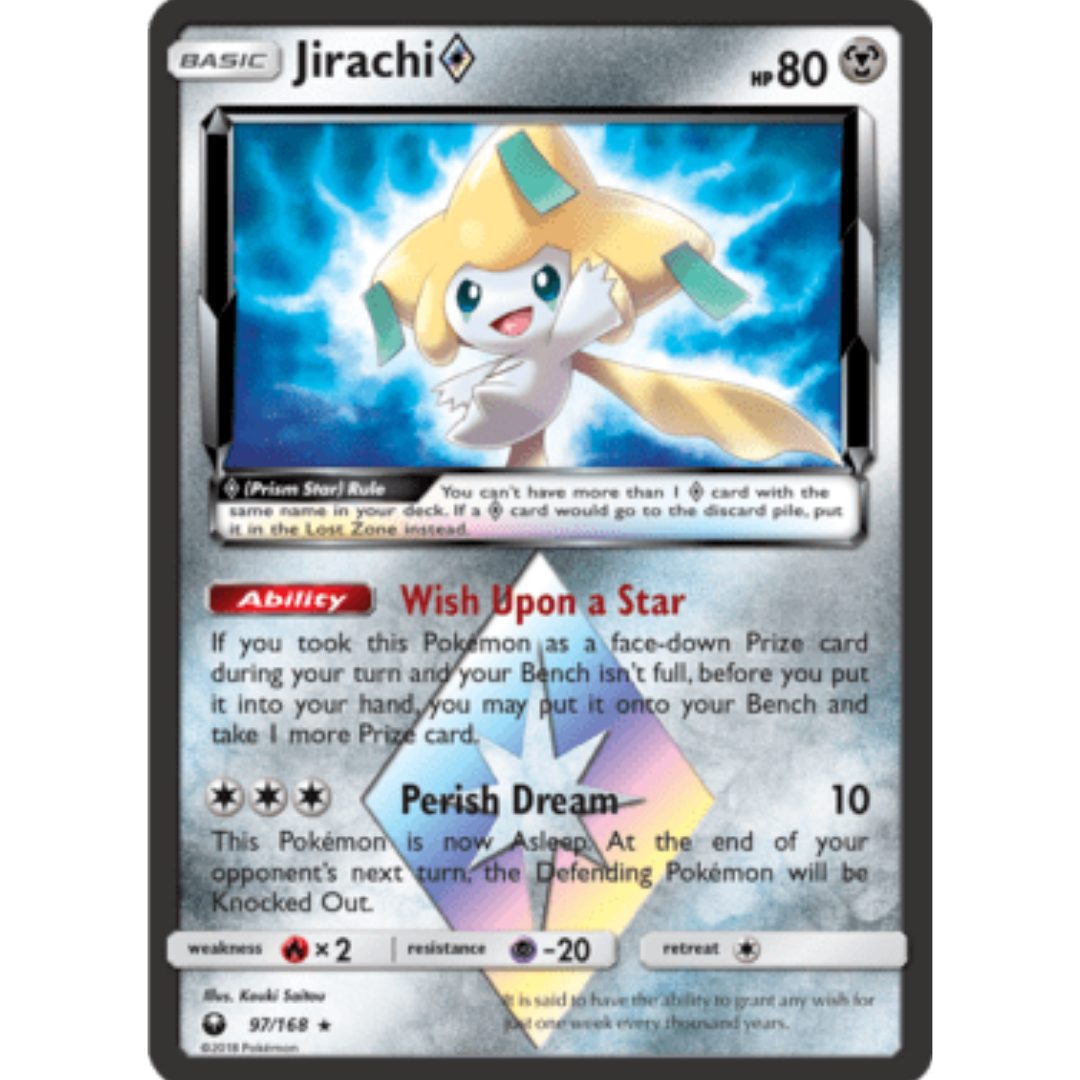 Jirachi Prism Star 097 - Holofoil SM Celestial Storm - Prism Rare