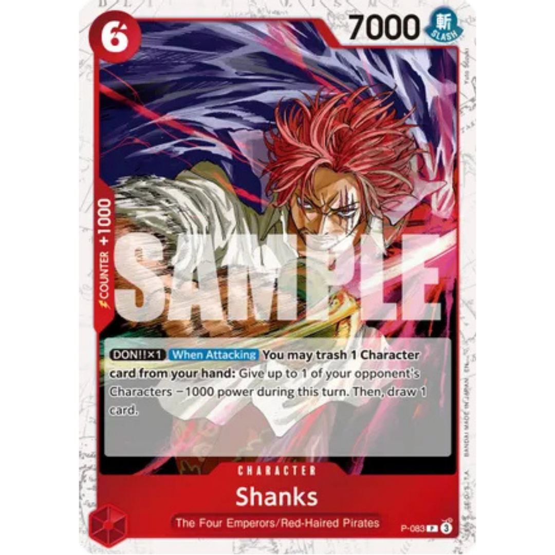 Shanks - P-083 (Pirate Foil) (P-083) - Premium Booster -The Best- Vol. 2 Foil