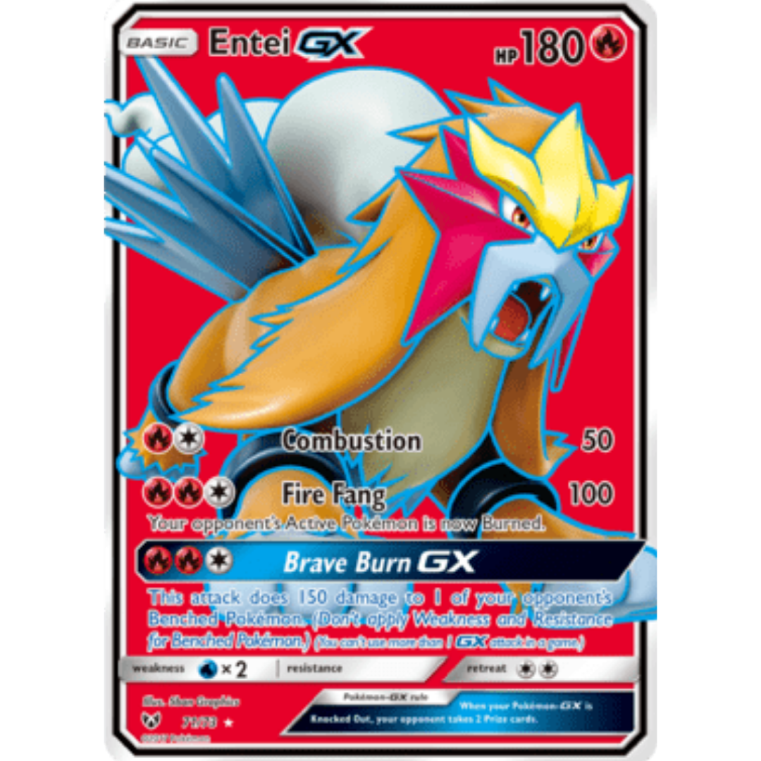 Entei GX (Full Art) 071 - Holofoil Shining Legends - Ultra Rare