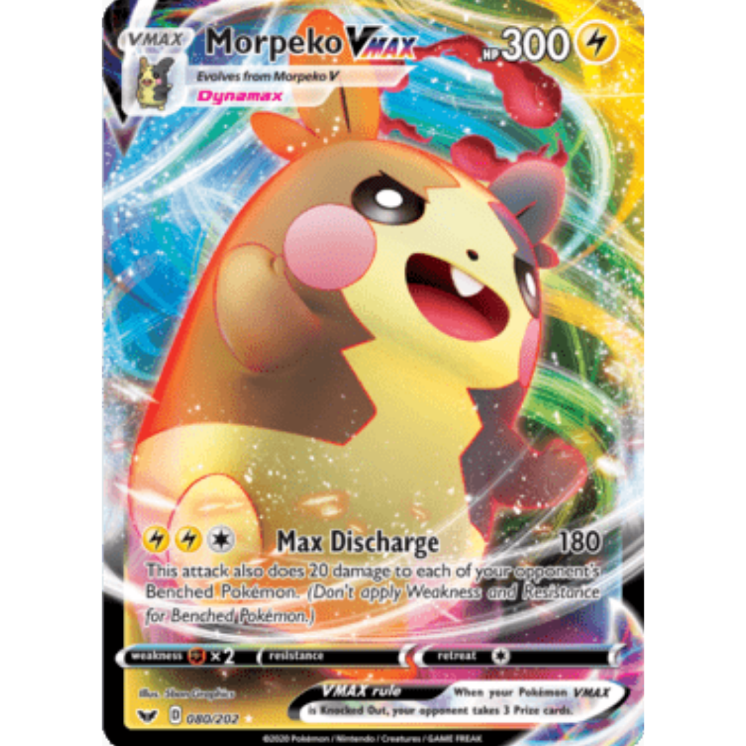 Morpeko VMAX 080 - Holofoil SWSH01 Sword & Shield Base Set - Ultra Rare
