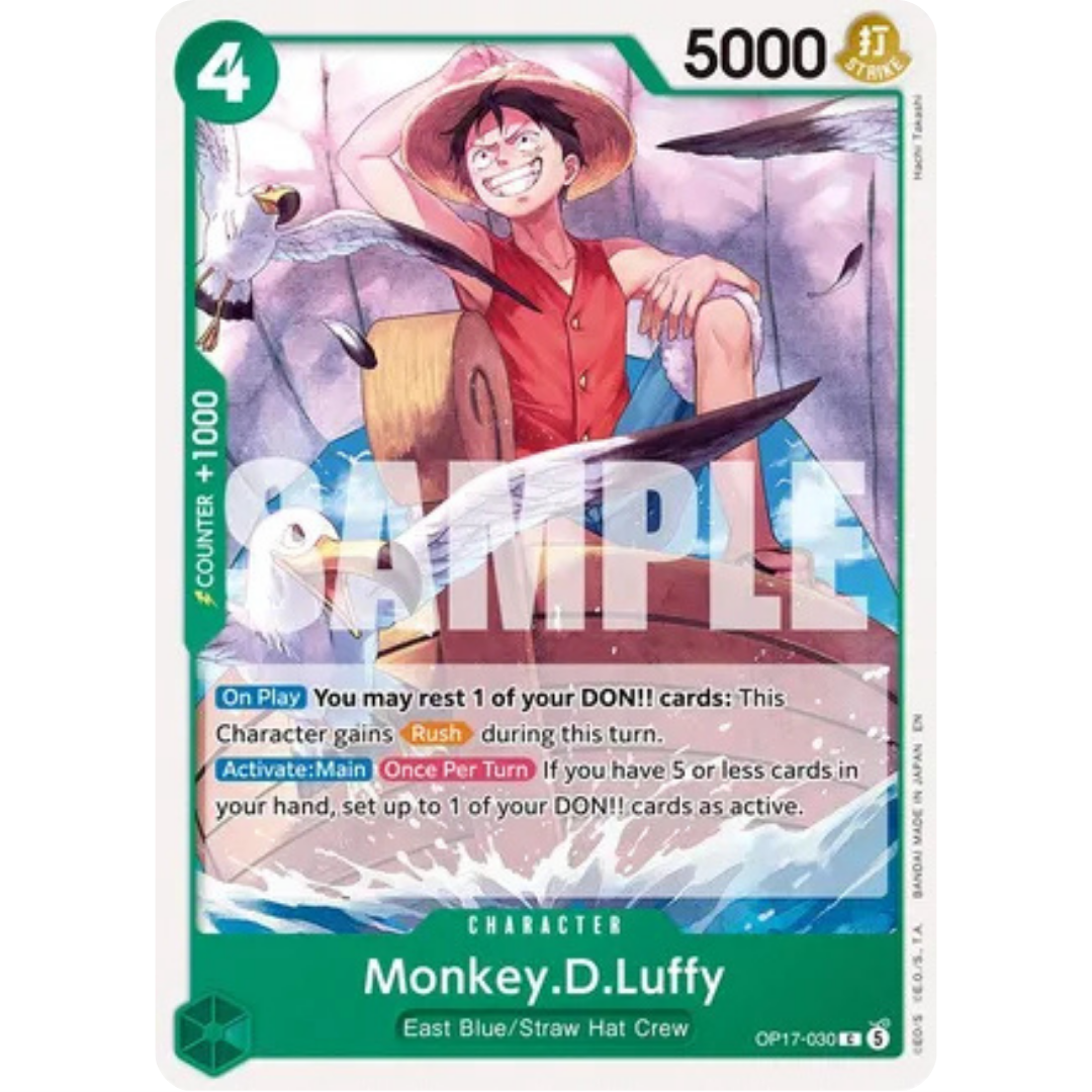 Monkey.D.Luffy (030) (OP17-030) - The World's Strongest Warriors