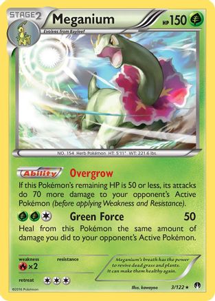 Meganium 003 - Reverse Holofoil XY BREAKpoint - Holo Rare