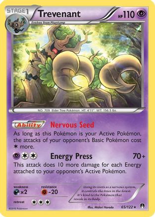 Trevenant - Reverse Holofoil XY BREAKpoint - Rare