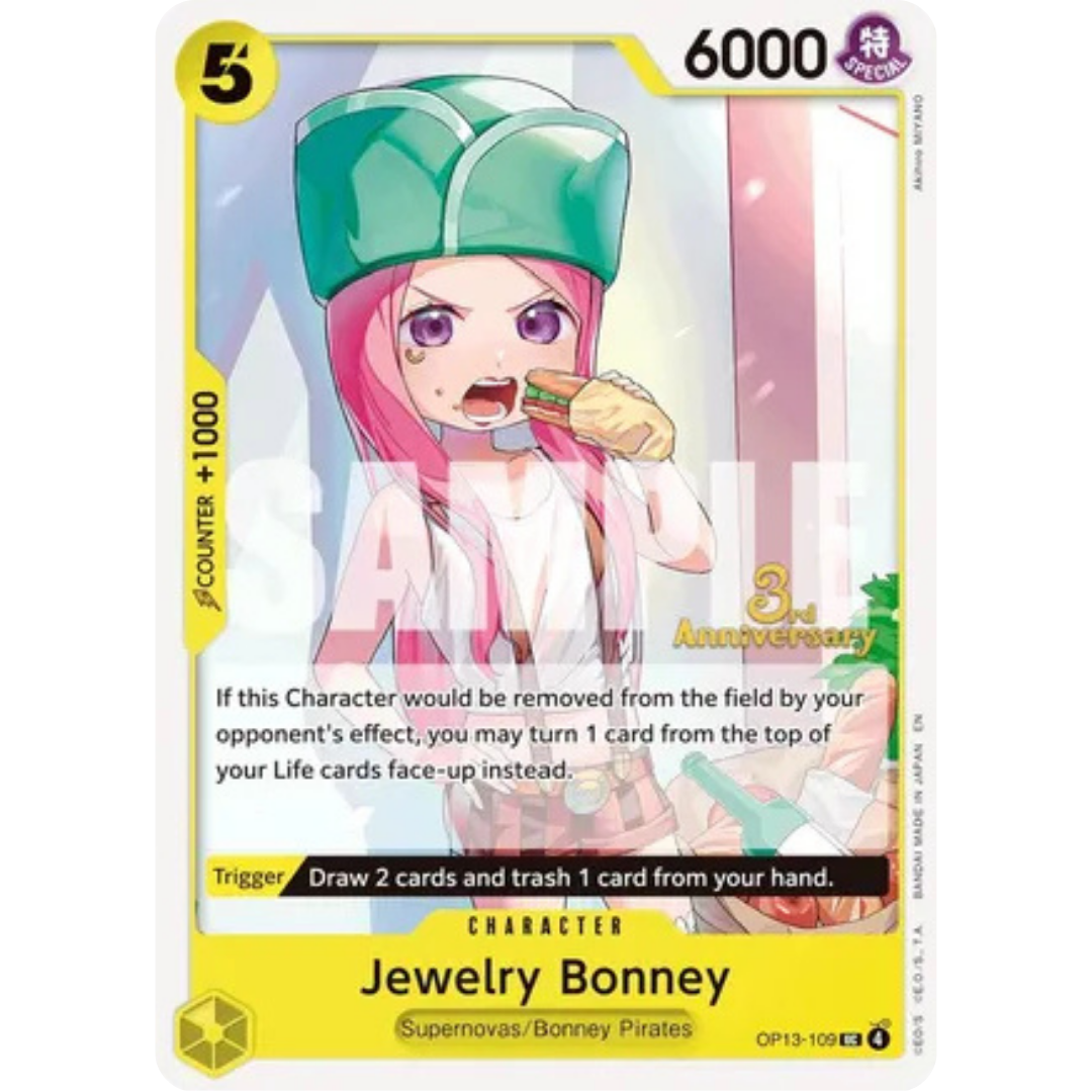 Jewelry Bonney (109) (OP13-109) - Carrying On His Will: 3rd Anniversary Tournament Cards