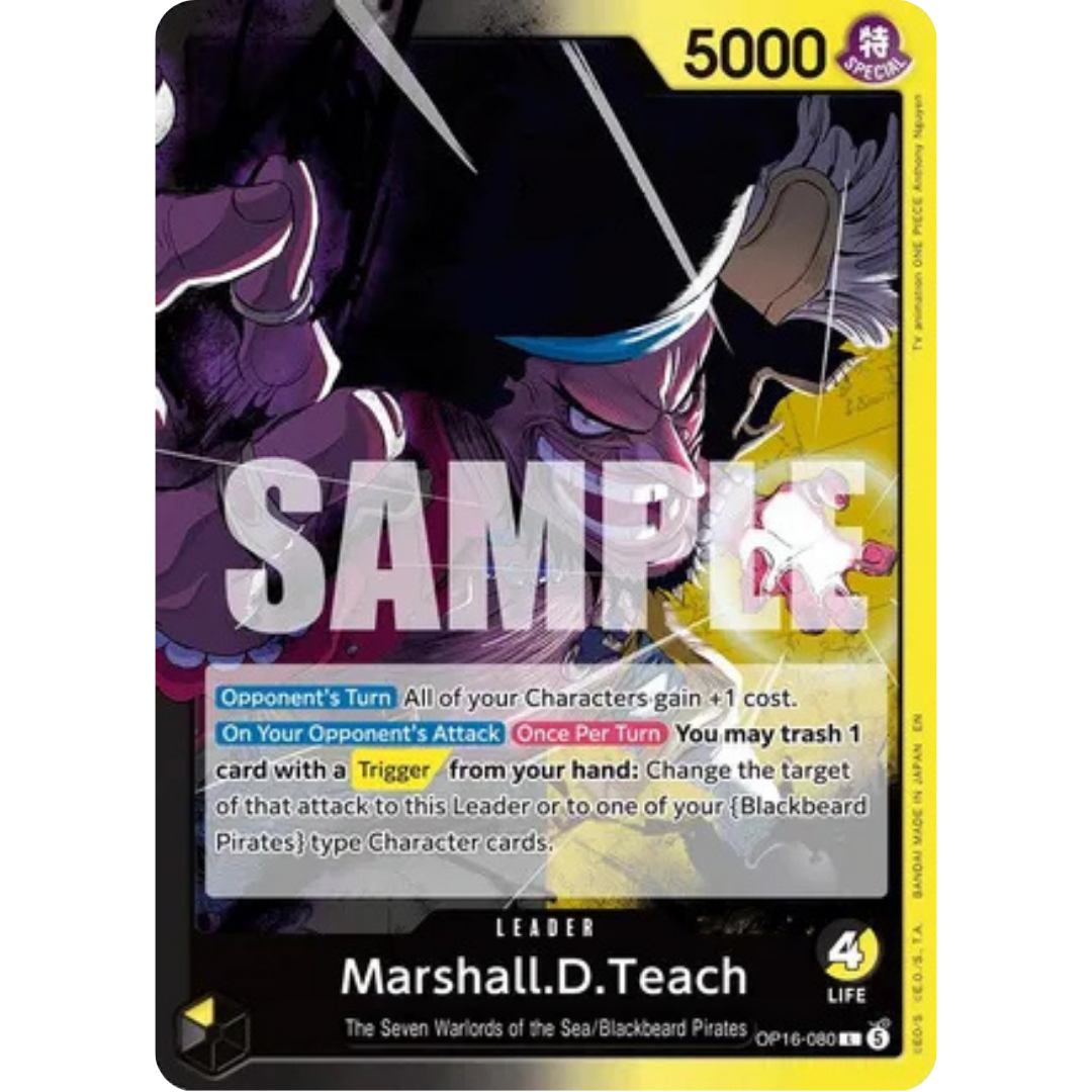 Marshall.D.Teach (080) (OP16-080) - The Time of Battle