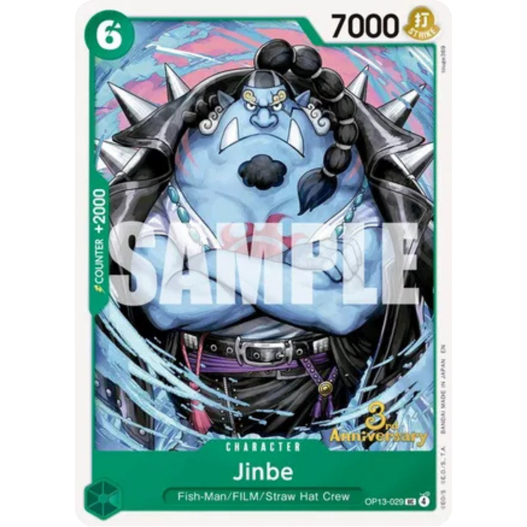 Jinbe (OP13-029) - Carrying On His Will: 3rd Anniversary Tournament Cards