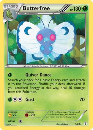 Butterfree 005 - Holofoil Generations - Holo Rare